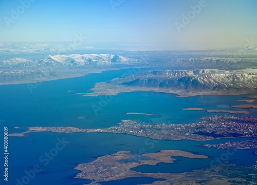 Iceland seen from above, in Winter. © Ayla Harbich