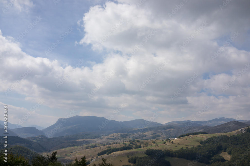 Fototapeta premium Beautiful natural landscape in the summer time, sky