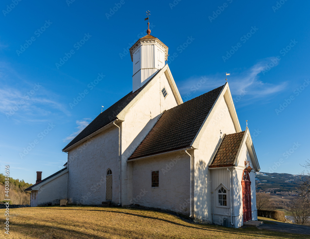 balke medieval church at toten, norway