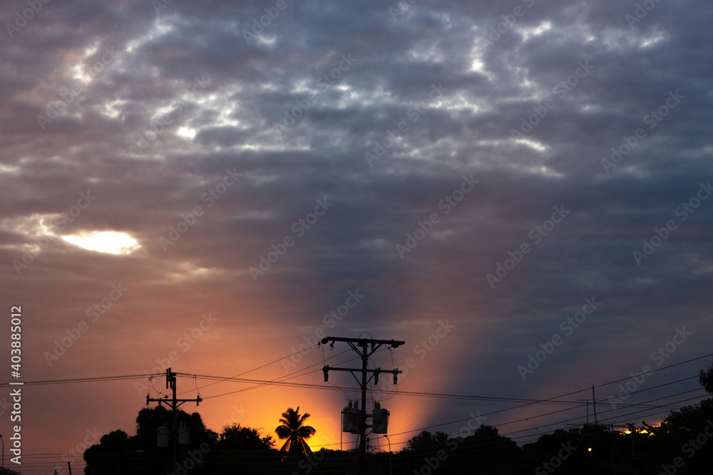 sunset in the city sunset in the city