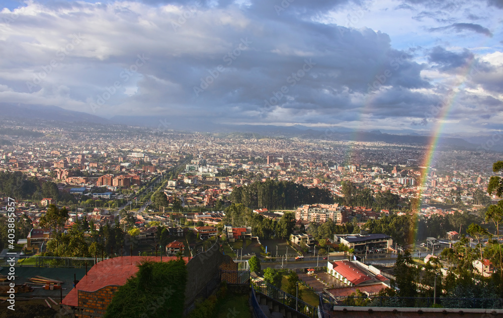 Beautiful view of Cuenca, Ecuador 