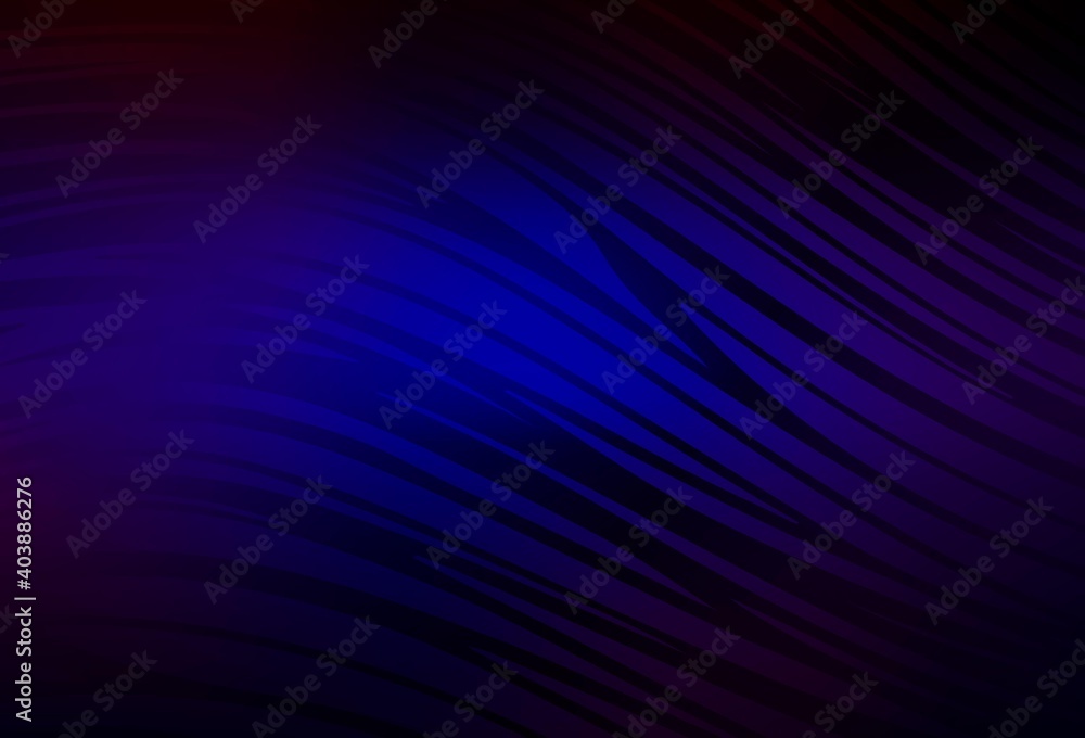 Dark Blue, Red vector pattern with wry lines. Dark Blue, Red vector pattern with wry lines.