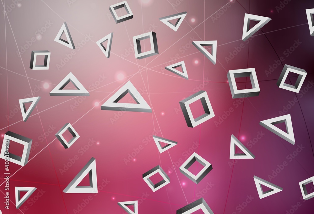Light Pink, Red vector pattern in square style. Light Pink, Red vector pattern in square style.