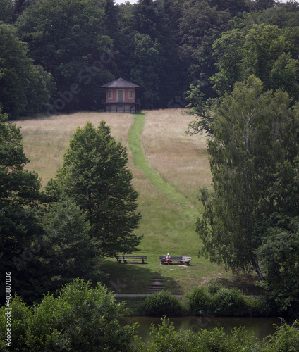 lonely woman in nature