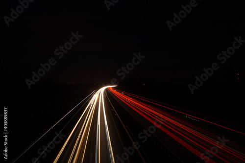 Night Highway Germany Motorway Freeway at night