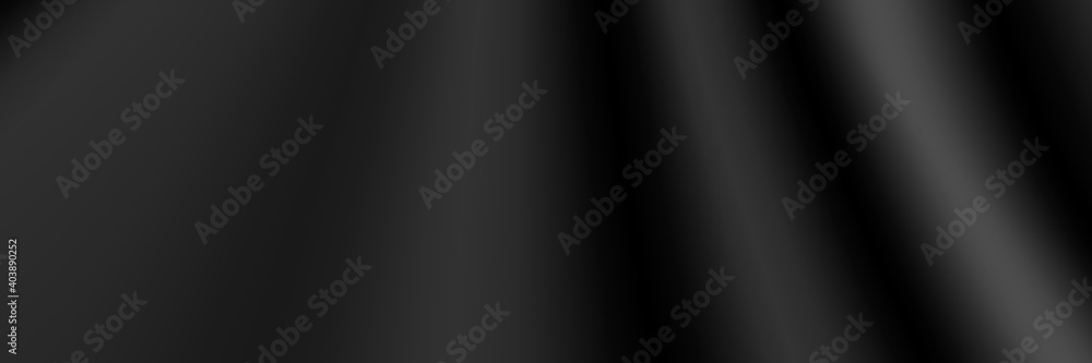 Black lighting background with diagonal stripes. Vector abstract background. Black cloth background