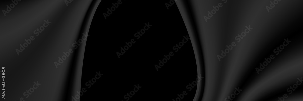 Smooth elegant black satin texture abstract background. Luxurious background design. Black cloth background Smooth elegant black satin texture abstract background. Luxurious background design. Black cloth background