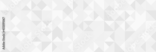 White square pattern. White silver geometric universal background for business presentation . Abstract elegant seamless pattern. Minimalist empty triangular BG. Halftone monochrome cover. 2021