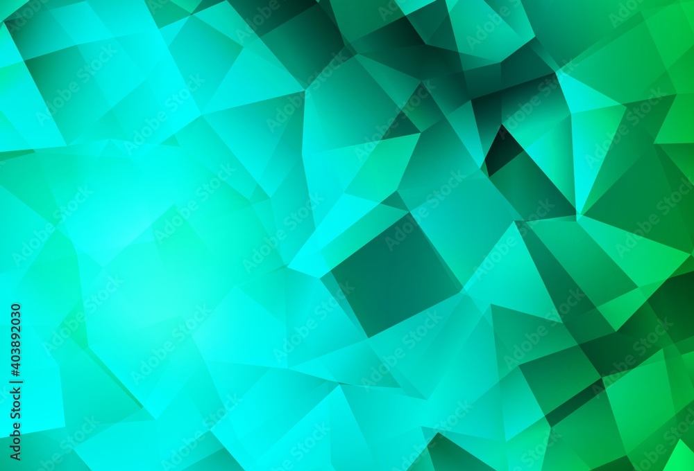 Light Green vector low poly texture. Light Green vector low poly texture.