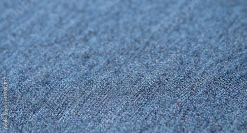 Tessuto di jeans di colore blu