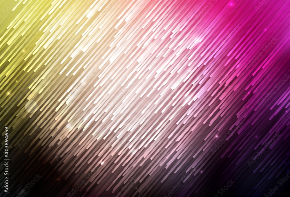 Fototapeta premium Dark Pink, Yellow vector pattern with sharp lines.