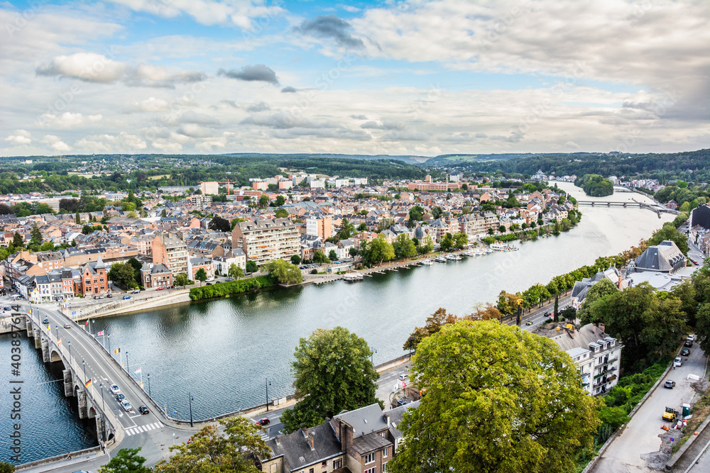 Fototapeta premium View of the city of Namur in Belgium