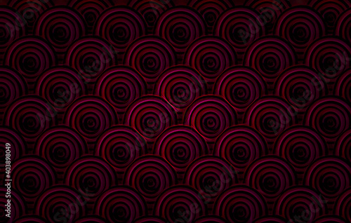 Bright pattern of pink and purple rings. Abstract digital background and texture