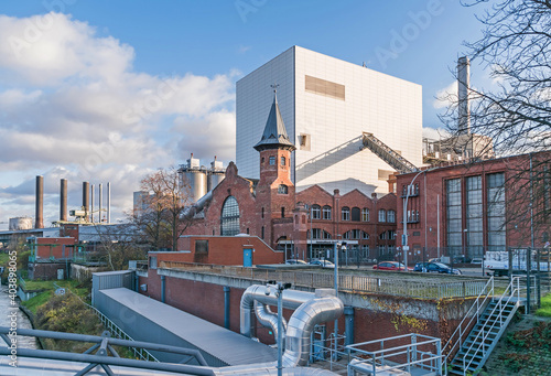 Combined heat and power plant Moabit with its historical listet building in Berlin, Germany photo