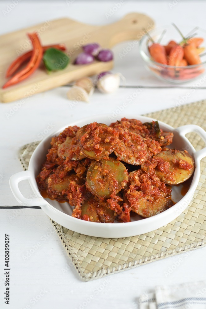 jengkol balado is a traditional indonesian food ,made from jengkol seeds or dogfruit fruit cooked with balado or spicy chilli sauce.sometimes called sambal jengkol jengkol balado is a traditional indonesian food ,made from jengkol seeds or dogfruit fruit cooked with balado or spicy chilli sauce.sometimes called sambal jengkol