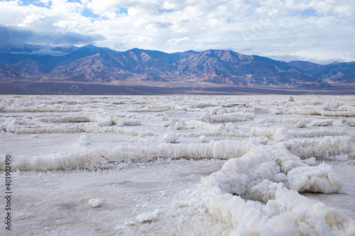 Badwater Basin Salt Flats in Death Valley