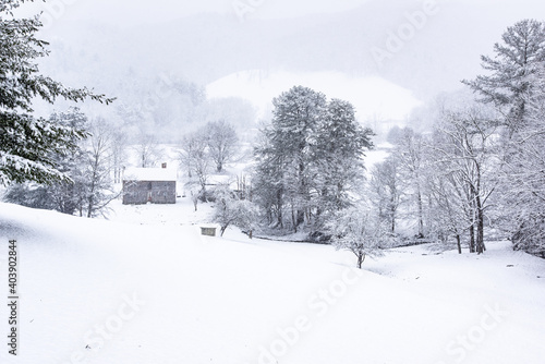 Western North Carolina after a snowstorm.