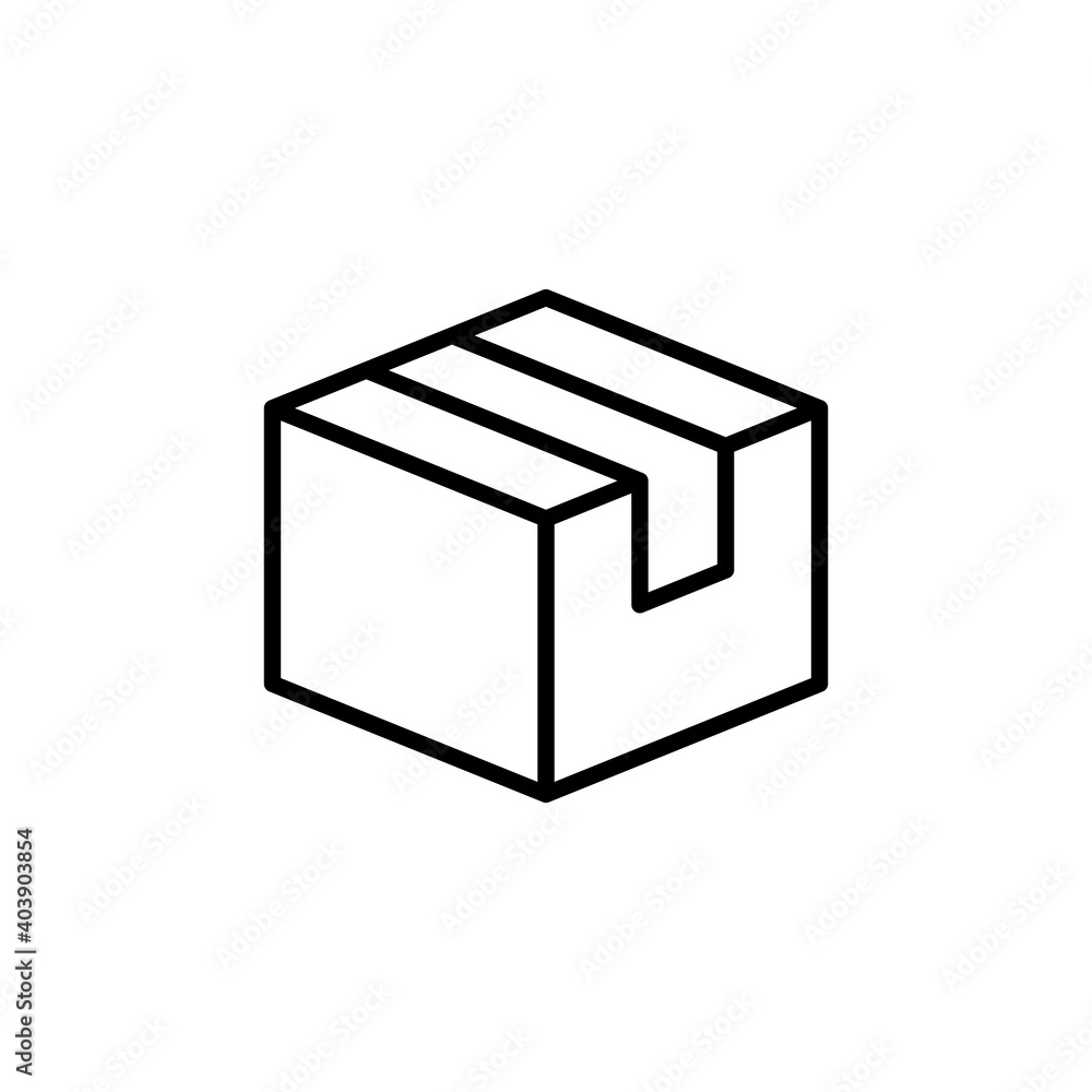 Box icon vector. box vector icon, package, parcel Box icon vector. box vector icon, package, parcel