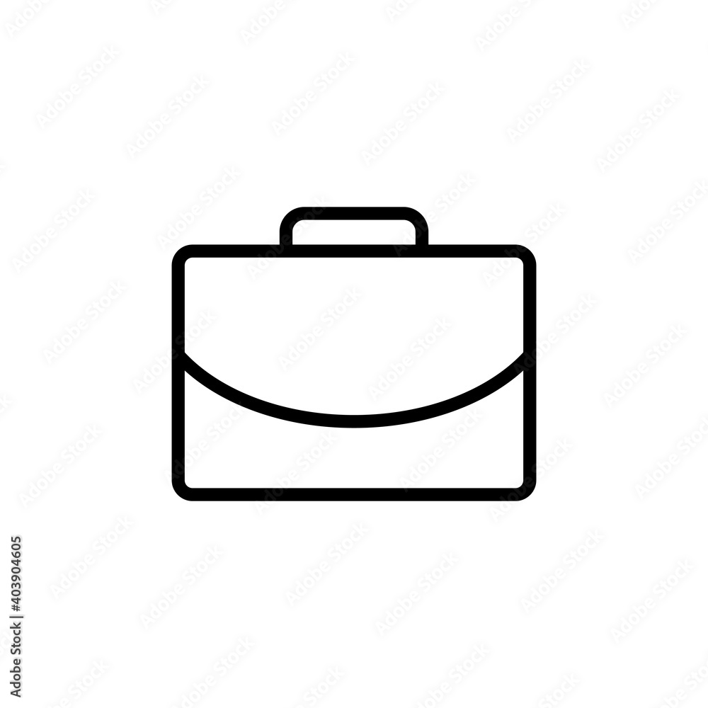 Briefcase icon vector. suitcase icon. luggage symbol. Briefcase icon vector. suitcase icon. luggage symbol.