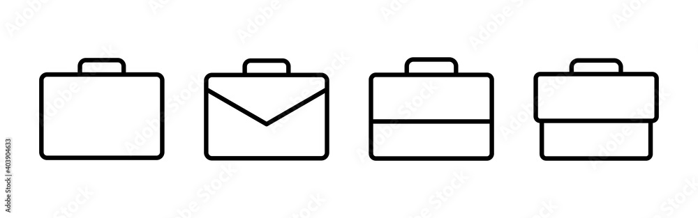 Briefcase icon vector. suitcase icon. luggage symbol. Briefcase icon vector. suitcase icon. luggage symbol.