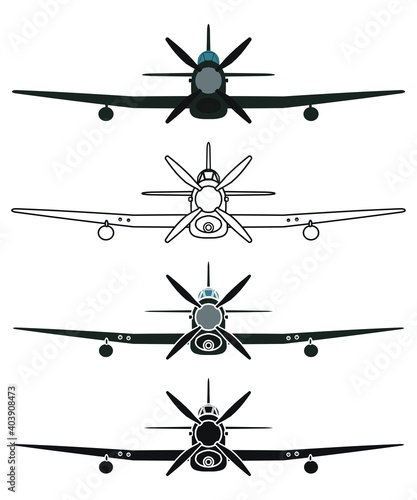 Hawker Tempest in front view