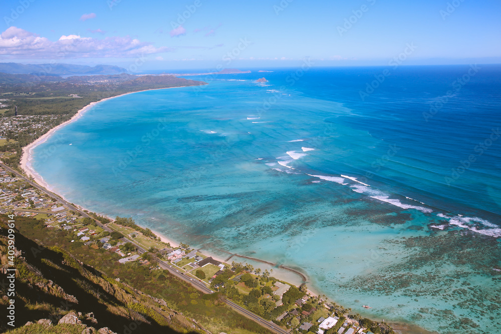 Makapuu beach park, East Oahu coast, Hawaii