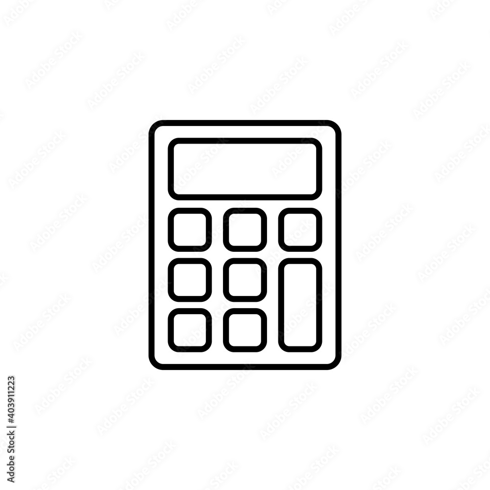 Calculator icon vector. Accounting calculator icon. calculator vector Calculator icon vector. Accounting calculator icon. calculator vector