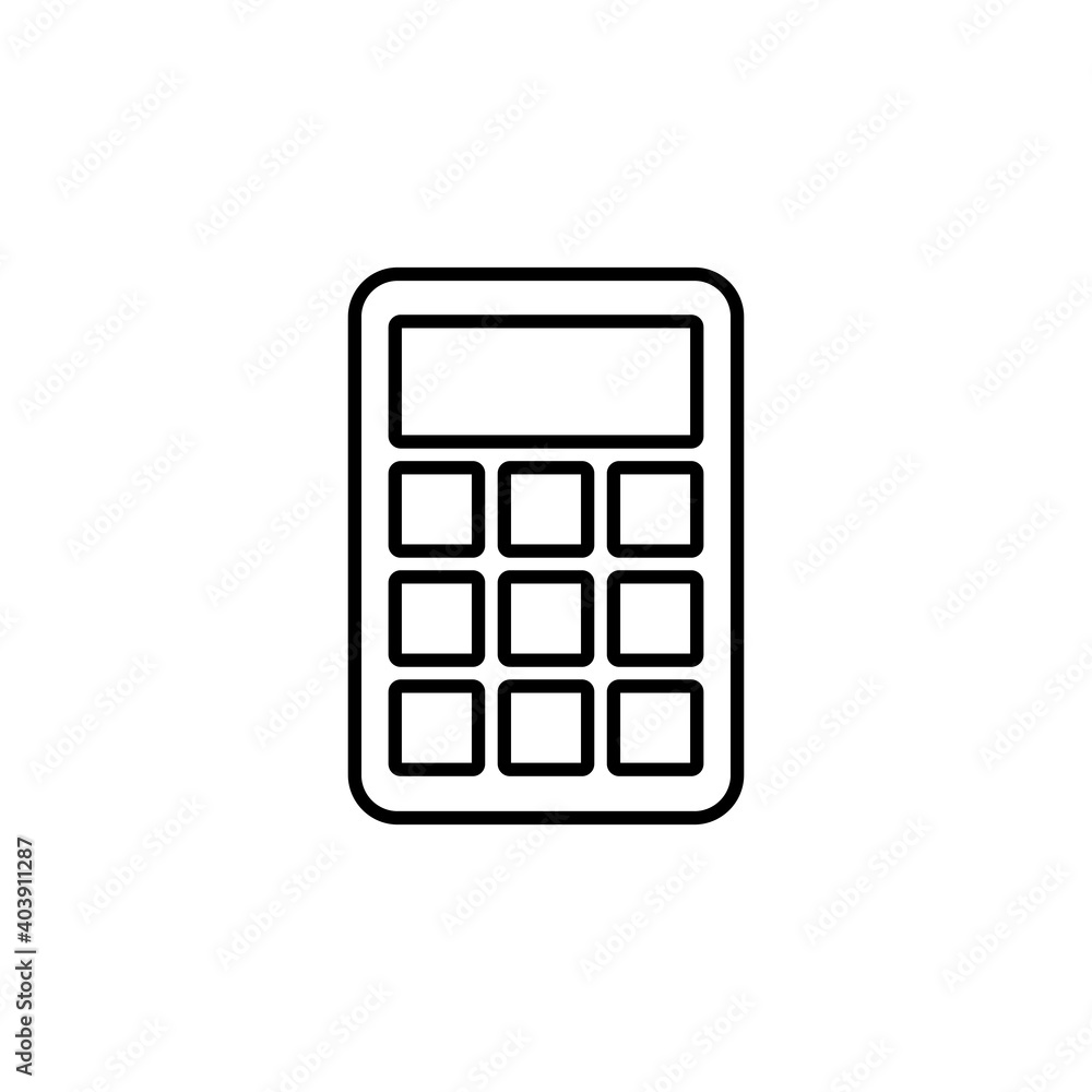 Calculator icon vector. Accounting calculator icon. calculator vector Calculator icon vector. Accounting calculator icon. calculator vector