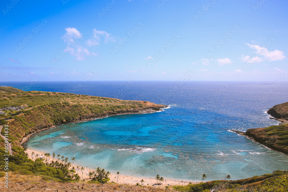 Fototapeta premium Hanauma Bay Ridge Hike, Oahu, Hawaii