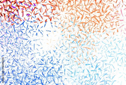 Light Multicolor vector background with straight lines.