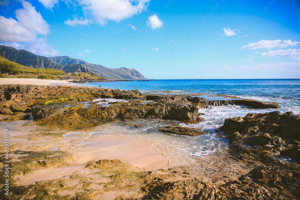 Keawaula Beach, West oahu coast, Hawaii Keawaula Beach, West oahu coast, Hawaii