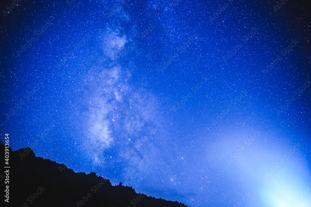 Starry Milky Way, Oahu, Hawaii	