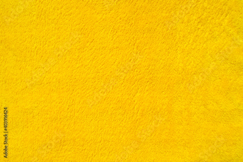 Close-up light yellow suede fabric Velvet texture.