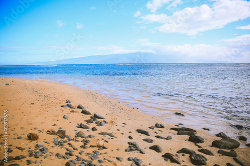 Shipwreck Beach，kaiolohia, Lanai island, Hawaii 