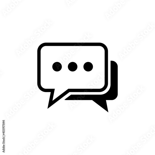 Chat icon vector. speech bubble icon. comment icon vector. message. contact us