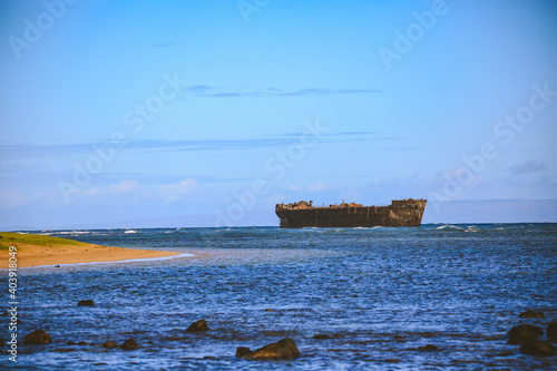 Shipwreck Beach，kaiolohia, Lanai island, Hawaii