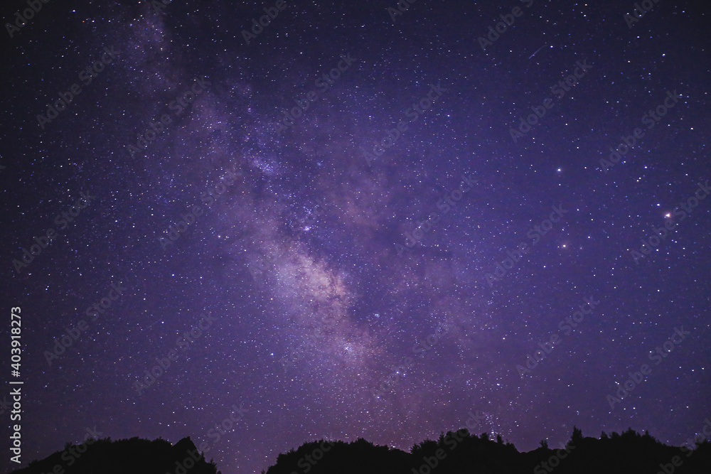 Starry Milky Way, Oahu, Hawaii