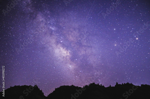 Starry Milky Way, Oahu, Hawaii