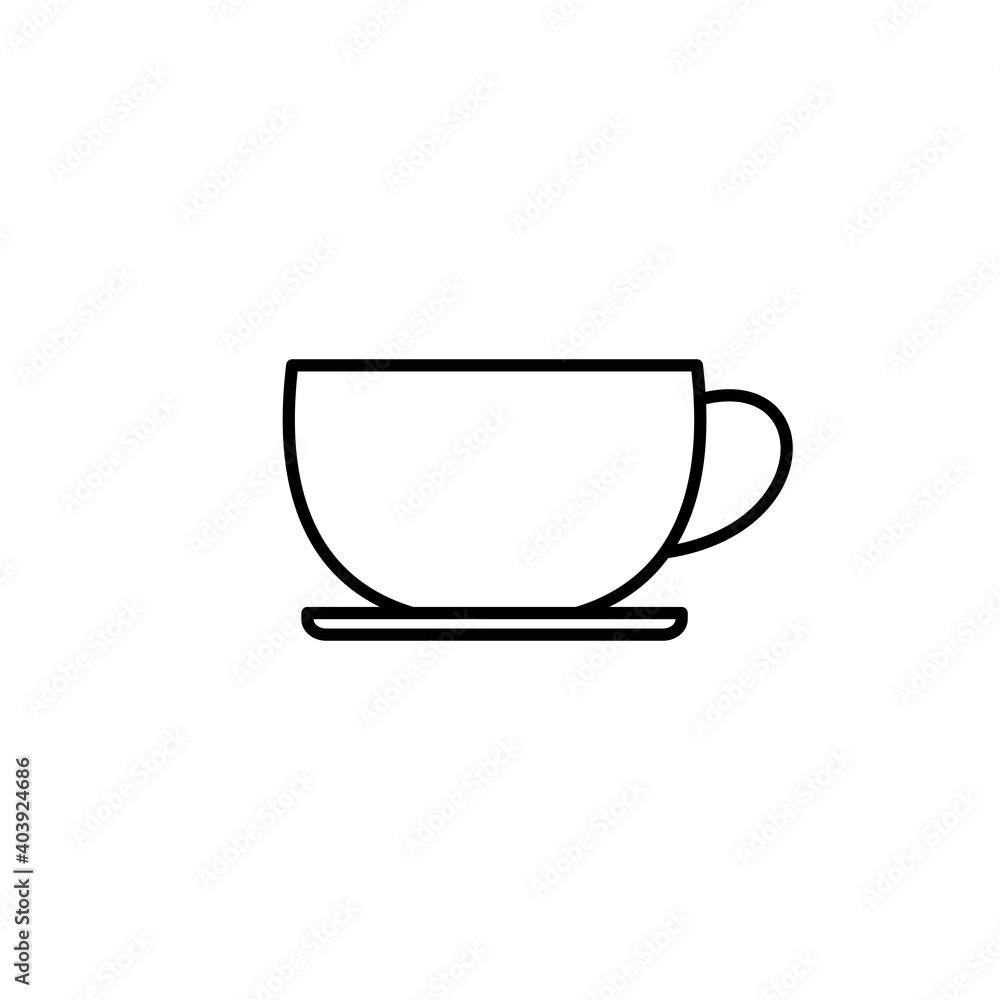 coffee cup icon vector. cup a coffee icon vector.