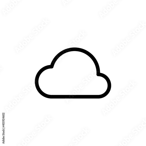 cloud icon vector. cloud vector icon