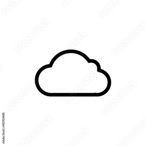 cloud icon vector. cloud vector icon