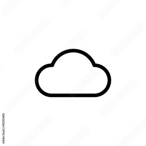 cloud icon vector. cloud vector icon