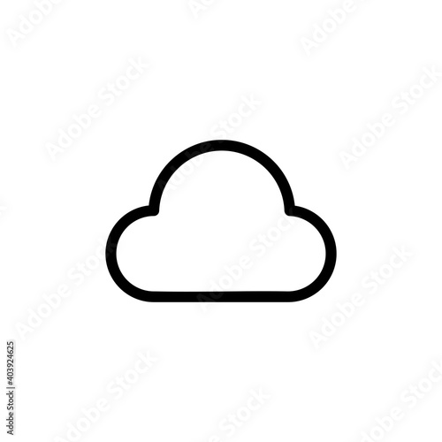 cloud icon vector. cloud vector icon