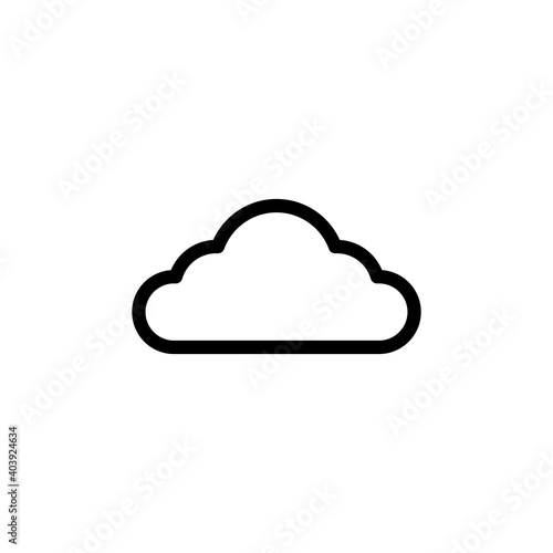 cloud icon vector. cloud vector icon