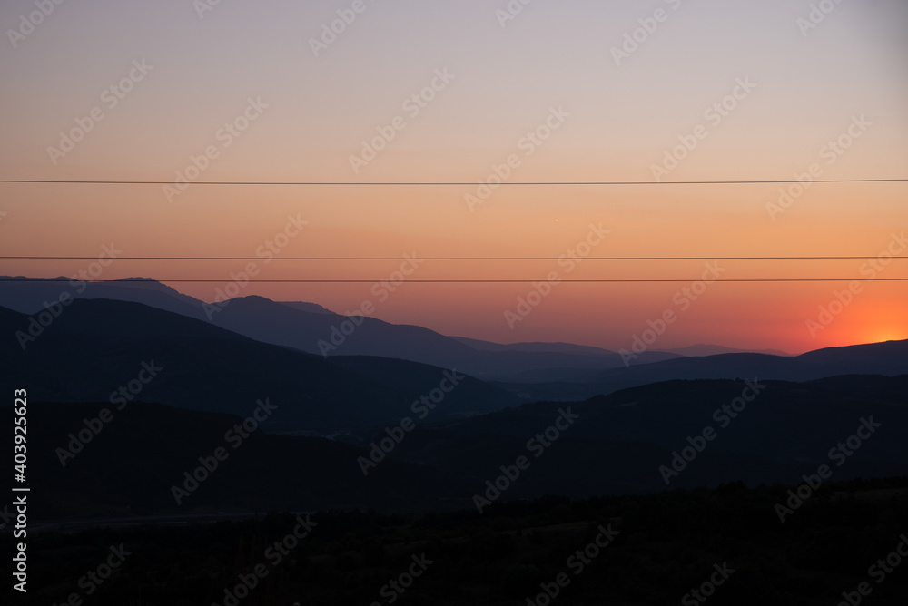 Impressive and scenic view of colorful and dramatic sunset, from a high peak of Old mountain, a view to surrounding peaks and highlands as midzor and other peaks at summer evening.
Old Mountain,Serbia Impressive and scenic view of colorful and dramatic sunset, from a high peak of Old mountain, a view to surrounding peaks and highlands as midzor and other peaks at summer evening.
Old Mountain,Serbia