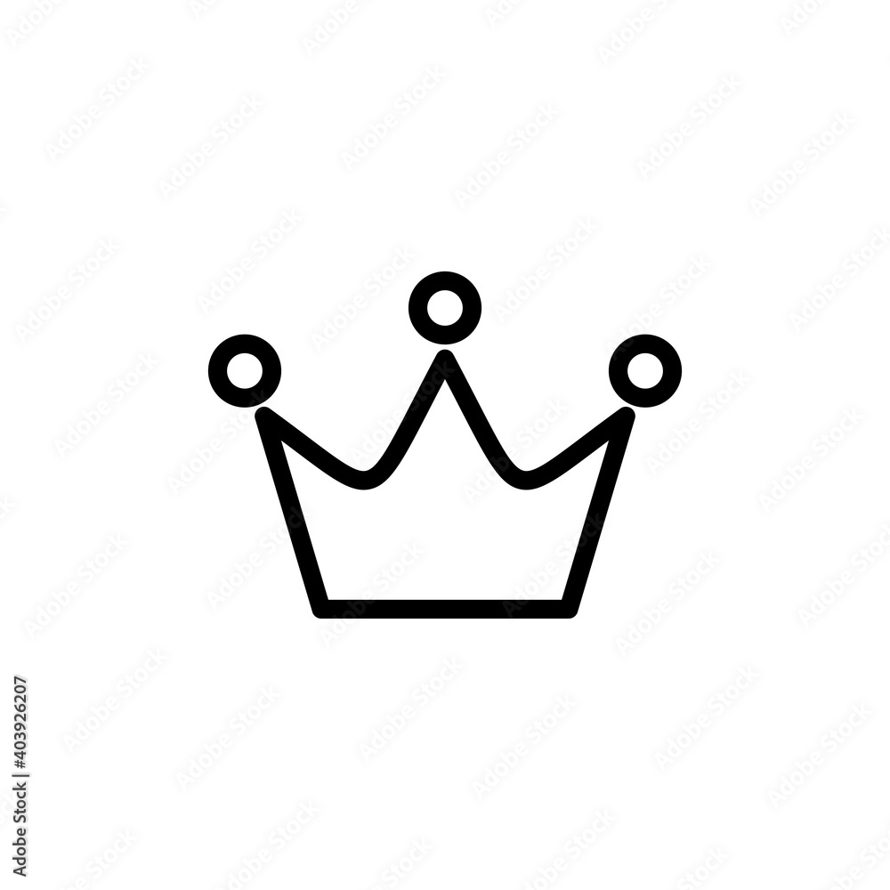 Crown icon vector. crown vector icon