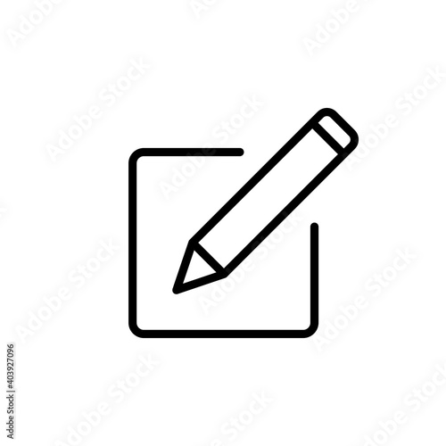 Edit icon vector. edit document icon. edit text icon. pencil. sign up