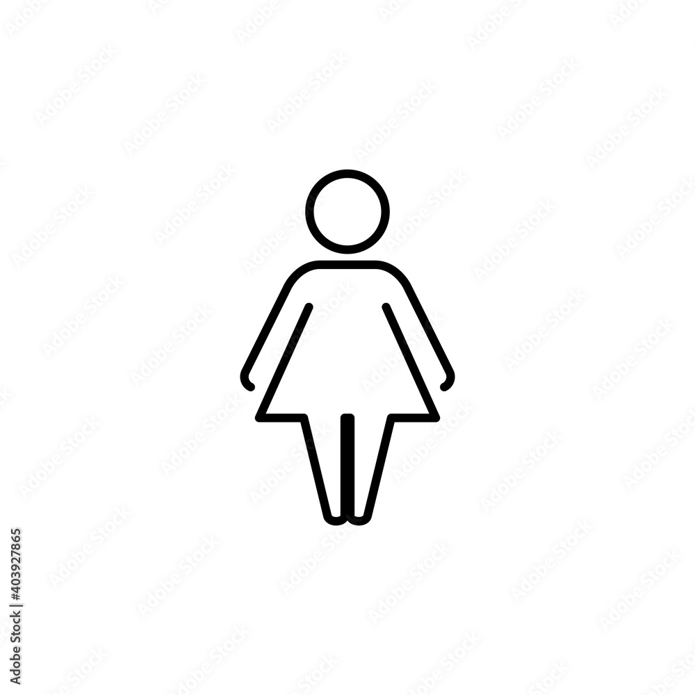 Female icon vector. woman icon vector Female icon vector. woman icon vector