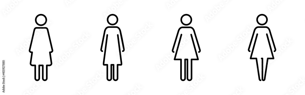 Female icon vector. woman icon vector Female icon vector. woman icon vector