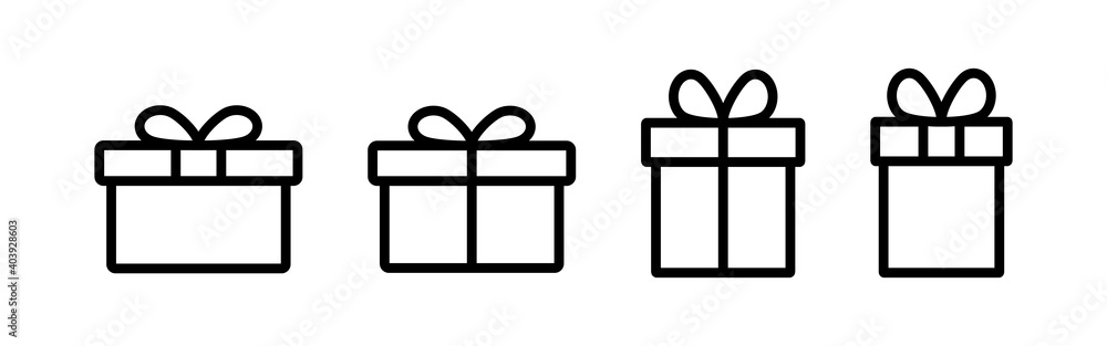 Gift icon vector. gift vector icon. birthday gift Gift icon vector. gift vector icon. birthday gift